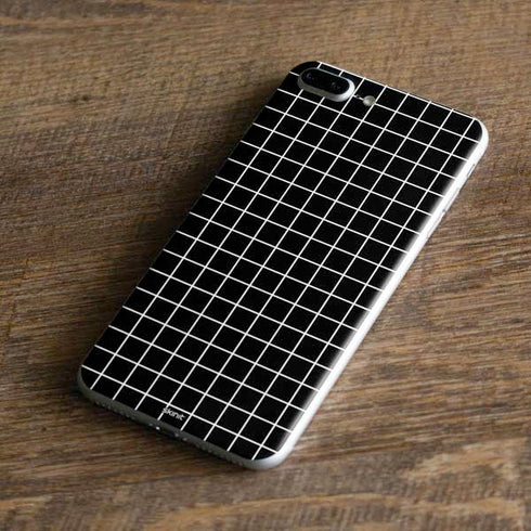 Black Grid iPhone 8 Plus Skin